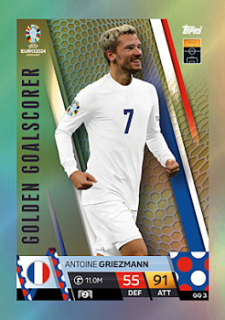 Antoine Griezmann France Topps Match Attax EURO 2024 Golden Goalscorer #GG3